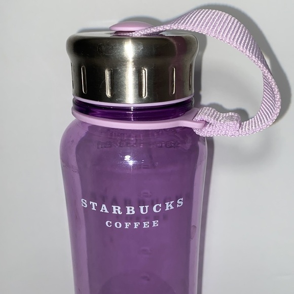 Starbucks tumbler purple plastic metal 18 oz screw top 2006 - Picture 2 of 5